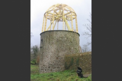 Charpente de la tourelle d'un château